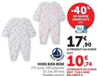 Dors bien bébé Petit Bateau