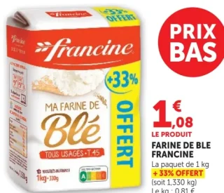 Farine de blé Francine