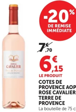 Cotes de Provence AOP Rose Cavalier Terre de Provence