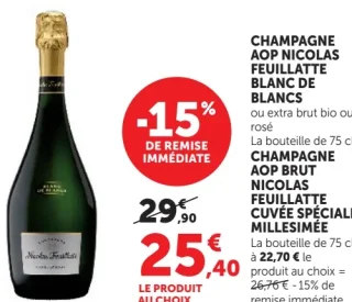 Champagne AOP Nicolas Feuillatte Blanc de Blancs