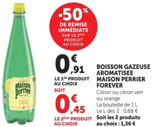 Boisson gazeuse aromatisée Maison Perrier Forever