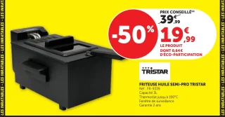 Friteuse huile semi-pro Tristar FR-9339