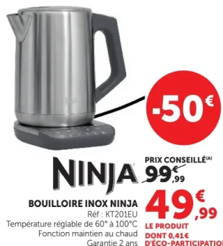 Ninja Bouilloire Inox KT201EU