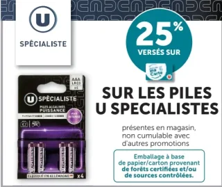 Piles U Spécialiste