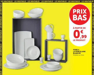 Foire à la porcelaine blanche