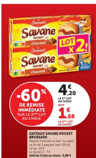 Gateaux Savane Pocket Brossard