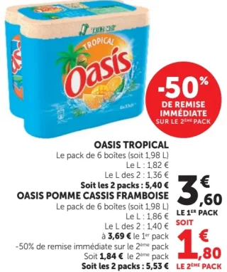 Oasis Tropical / Pomme Cassis Framboise