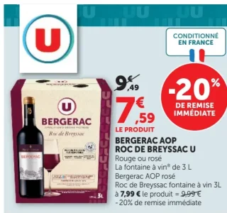 BERGERAC AOP ROC DE BREYSSAC U Rouge ou rosé