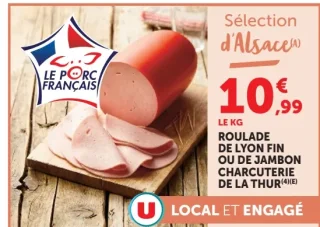 Roulade de Lyon fin ou de jambon Charcuterie de la Thur