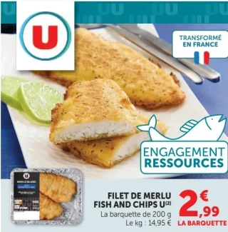 Filet de merlu fish and chips U