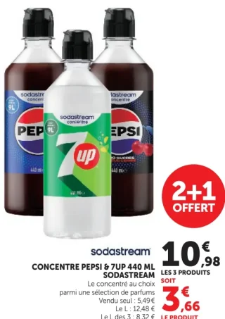 Sodastream Concentré Pepsi & 7Up 440 ml