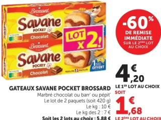 GATEAUX SAVANE POCKET BROSSARD