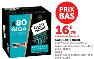 CAFE CARTE NOIRE