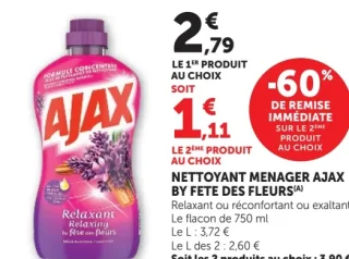Nettoyant ménager Ajax by Fête des Fleurs