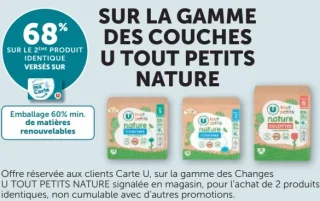Couches U Tout Petits Nature