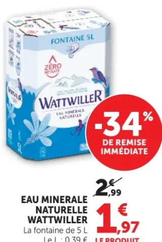 Eau minérale naturelle Wattwiller