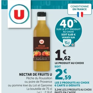 Nectar de fruits U Pêche du Roussillon