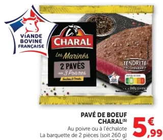 Pavé de boeuf Charal