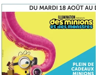 Plein de cadeaux Minions arrivent chez U !