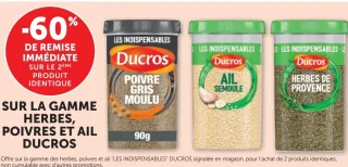 SUR LA GAMME HERBES, POIVRES ET AIL DUCROS