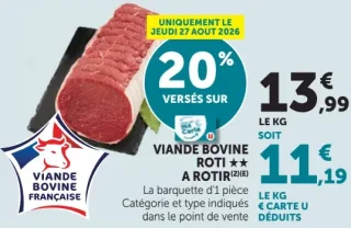 Viande Bovine Roti à rotir