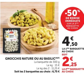 GNOCCHIS NATURE OU AU BASILIC