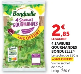 Salade 4 Saveurs Gourmandes Bonduelle