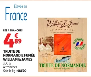 Truite de Normandie Fumée William & James