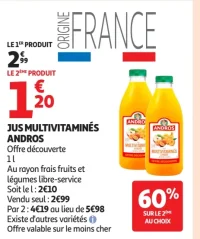 Jus Multivitaminés Andros