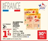Allumettes Fumées Auchan