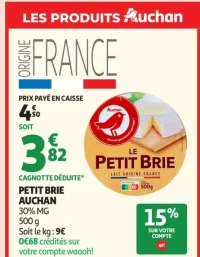 Petit Brie Auchan