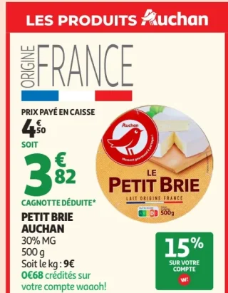 Petit Brie Auchan