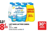 Lait sans lactose Candia