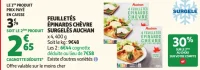 Feuilletés Épinards Chèvre Surgelés Auchan