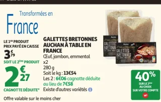 Galettes Bretonnes Auchan À Table En France