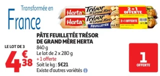 Pâte Feuilletée Trésor de Grand Mère Herta