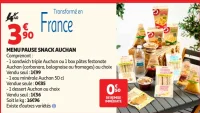 Menu Pause Snack Auchan