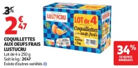 Coquillettes aux oeufs frais Lustucru