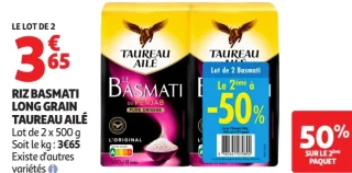 Riz Basmati Long Grain Taureau Ailé