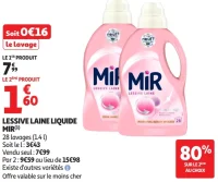 Lessive laine liquide Mir