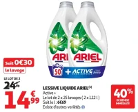 Lessive liquide Ariel Active +