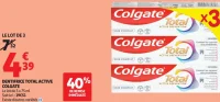 Dentifrice Total Active Colgate