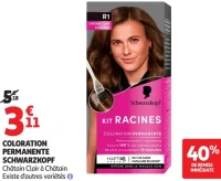 Coloration permanente Schwarzkopf Kit Racines