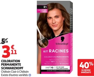 Coloration permanente Schwarzkopf Kit Racines