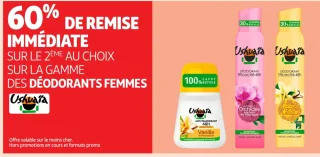 Gamme des déodorants femmes Ushuaïa