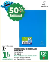 Protège documents 120 vues Exacompta