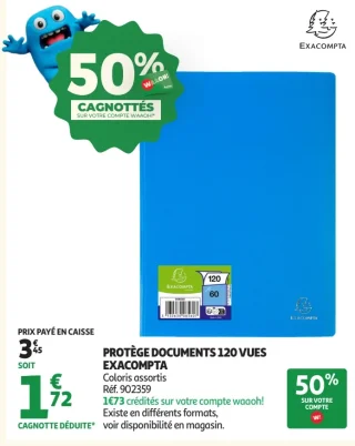 Protège documents 120 vues Exacompta