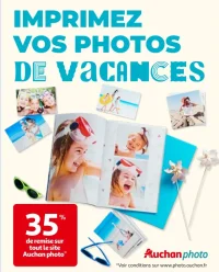 Impression photos de vacances Auchan photo