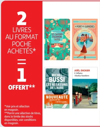 2 Livres au format poche achetés = 1 offert