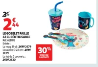 LE GOBELET PAILLE 43 CL RÉUTILISABLE